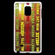 Coque Samsung Galaxy Note Edge Wesh Vert Jaune Sun