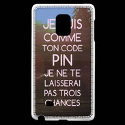 Coque Samsung Galaxy Note Edge Code pin rose ZG
