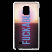 Coque Samsung Galaxy Note Edge Fuckable bleu ZG