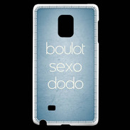 Coque Samsung Galaxy Note Edge Boulot Sexo Dodo Bleu ZG