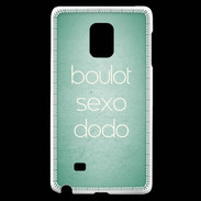 Coque Samsung Galaxy Note Edge Boulot Sexo Dodo Vert ZG