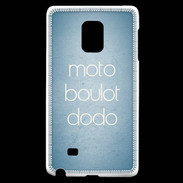 Coque Samsung Galaxy Note Edge Moto Boulot Dodo Bleu ZG