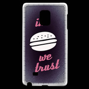 Coque Samsung Galaxy Note Edge In Burger We trust Rouge ZG