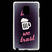 Coque Samsung Galaxy Note Edge In Beer We trust Rouge ZG