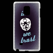 Coque Samsung Galaxy Note Edge In Catch We trust Bleu ZG