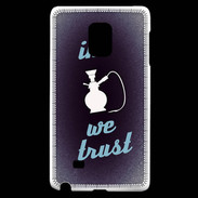 Coque Samsung Galaxy Note Edge In Chicha We trust Bleu ZG