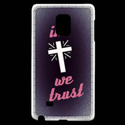 Coque Samsung Galaxy Note Edge In Christ We trust Rouge ZG