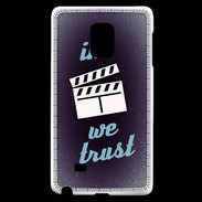Coque Samsung Galaxy Note Edge In Ciné We trust Bleu ZG