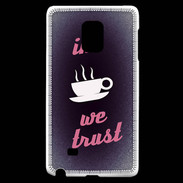 Coque Samsung Galaxy Note Edge In Coffee We trust Rouge ZG