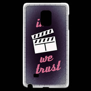 Coque Samsung Galaxy Note Edge In Ciné We Trust Rouge ZG