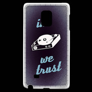 Coque Samsung Galaxy Note Edge In DJ We trust Bleu ZG