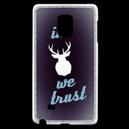 Coque Samsung Galaxy Note Edge In Elan We trust Bleu ZG
