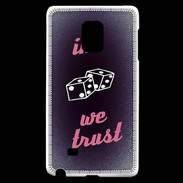 Coque Samsung Galaxy Note Edge In Gamble We trust Rouge ZG