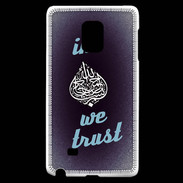 Coque Samsung Galaxy Note Edge In Islam We trust Bleu ZG