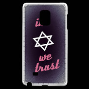 Coque Samsung Galaxy Note Edge In Judaïsme We trust Rouge ZG 