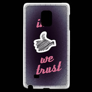 Coque Samsung Galaxy Note Edge In Like We trust Rouge ZG