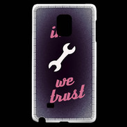 Coque Samsung Galaxy Note Edge In Mecanic We trust Rouge ZG