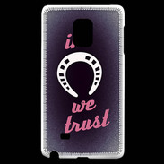 Coque Samsung Galaxy Note Edge In Luck We trust Rouge ZG