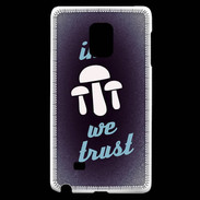 Coque Samsung Galaxy Note Edge In Mushrooms We trust Bleu ZG