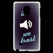 Coque Samsung Galaxy Note Edge In Music We trust Bleu ZG