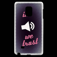 Coque Samsung Galaxy Note Edge In Music We trust Rouge ZG