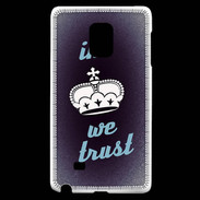 Coque Samsung Galaxy Note Edge In Queen We trust Bleu ZG