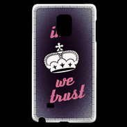 Coque Samsung Galaxy Note Edge In Queen We trust Rouge ZG