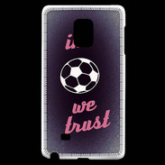 Coque Samsung Galaxy Note Edge In Soccer We trust Rouge ZG