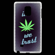 Coque Samsung Galaxy Note Edge In Weed We trust Vert ZG