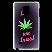 Coque Samsung Galaxy Note Edge In Weed We trust Rouge ZG