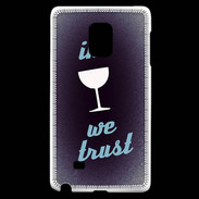 Coque Samsung Galaxy Note Edge In Wine We trust Bleu ZG
