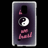Coque Samsung Galaxy Note Edge In Zen We trust Rouge ZG