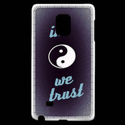 Coque Samsung Galaxy Note Edge In Zen We trust Bleu ZG