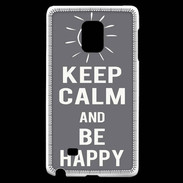 Coque Samsung Galaxy Note Edge Keep calm Be Crazy Gris