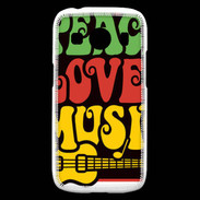 Coque Samsung Galaxy Ace4 Peace Love Music