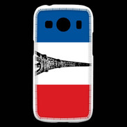 Coque Samsung Galaxy Ace4 Drapeau français et Tour Eiffel