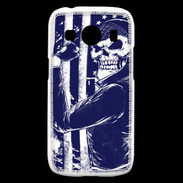 Coque Samsung Galaxy Ace4 Tête de mort Biker USA