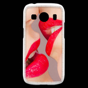 Coque Samsung Galaxy Ace4 Bouche sexy Lesbienne et rouge à lèvres gloss