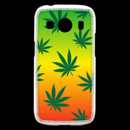 Coque Samsung Galaxy Ace4 Fond Rasta Cannabis