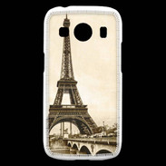 Coque Samsung Galaxy Ace4 Tour Eiffel Vintage en noir et blanc
