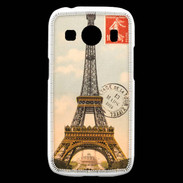 Coque Samsung Galaxy Ace4 Vintage Tour Eiffel carte postale