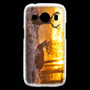 Coque Samsung Galaxy Ace4 Cerf au couché de soleil 600