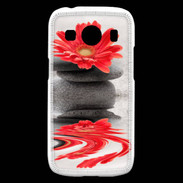 Coque Samsung Galaxy Ace4 Fleurs et galet