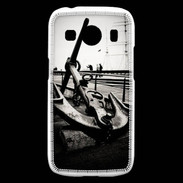 Coque Samsung Galaxy Ace4 Ancre en noir et blanc