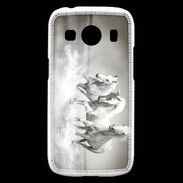Coque Samsung Galaxy Ace4 Chevaux blancs