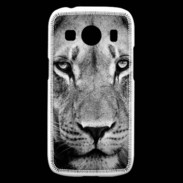 Coque Samsung Galaxy Ace4 Lion en noir et blanc