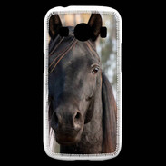 Coque Samsung Galaxy Ace4 Tête de cheval noir