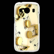 Coque Samsung Galaxy Ace4 Portée de notes en or