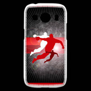 Coque Samsung Galaxy Ace4 Illustration Handball en noir et rouge