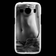 Coque Samsung Galaxy Ace4 Charme en noir et blanc 5